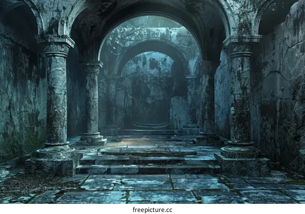 Overgrown Jungle Ruins of a Mystical Temple