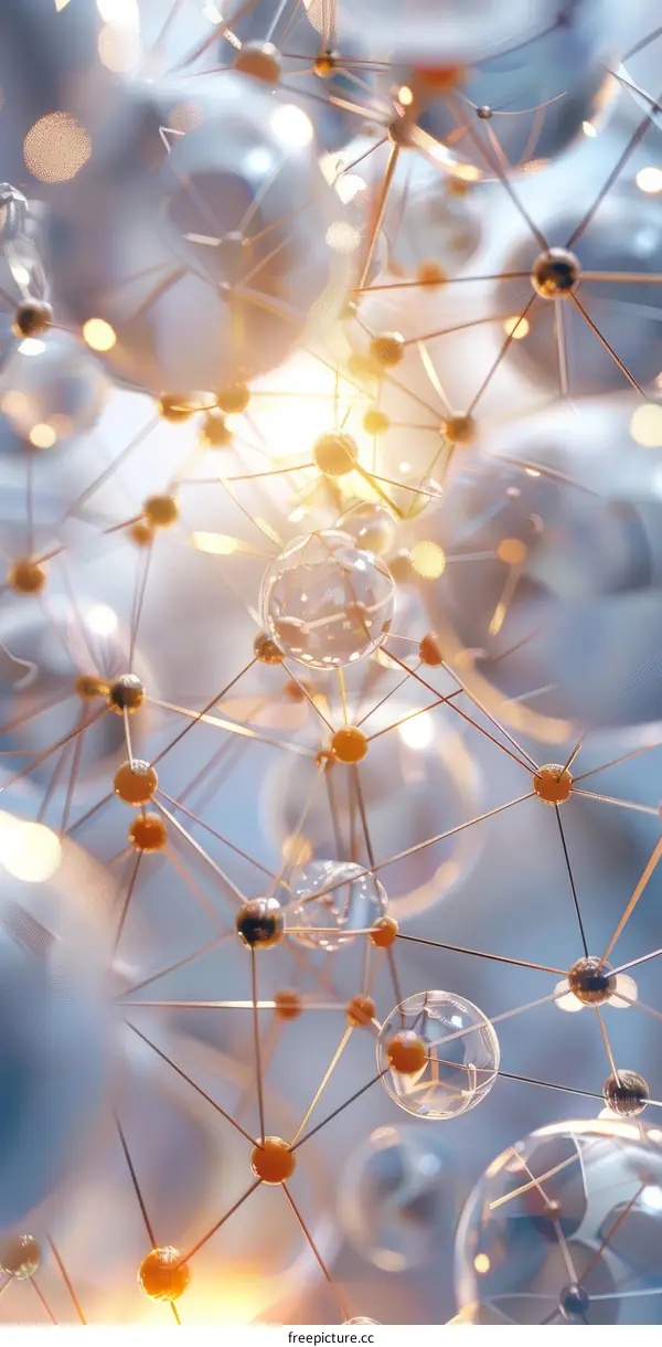 Molecular Structure Visualization: Spheres and Rods