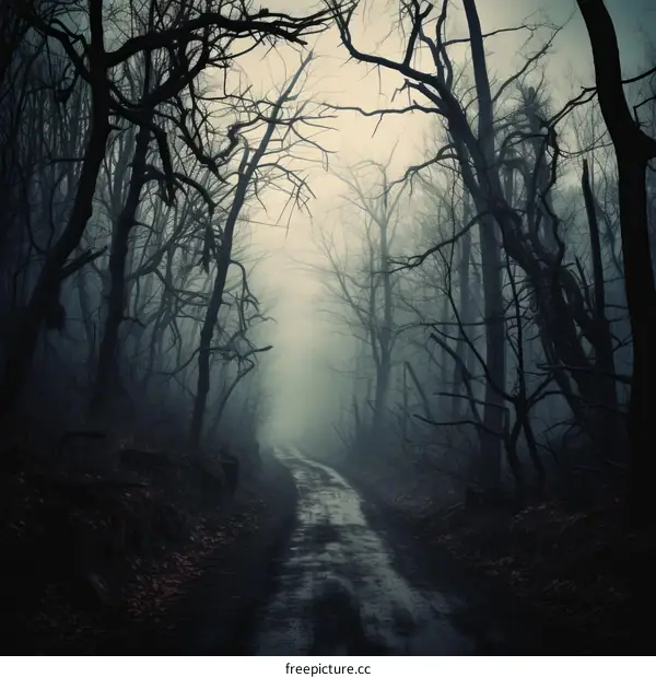 The dark and mysterious forest