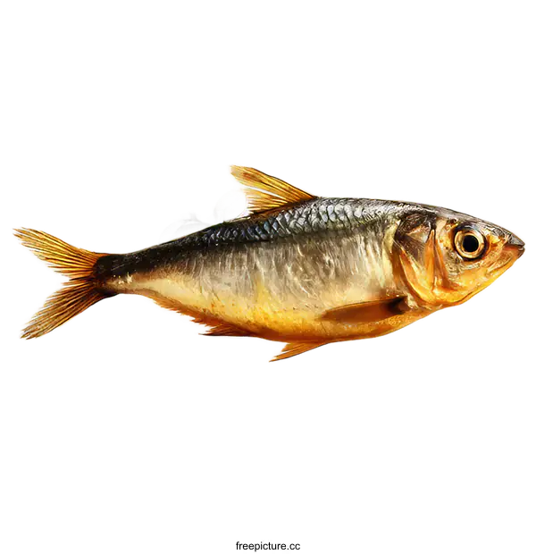 [Transparent Background PNG]Smoked Fish with Herbs Close-up Image