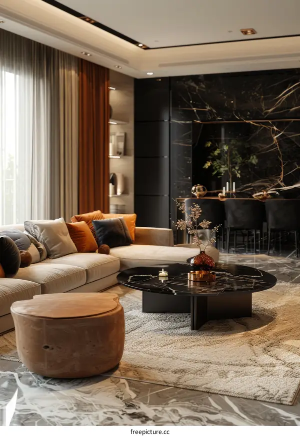 Modern Minimalist Style Living Room Design