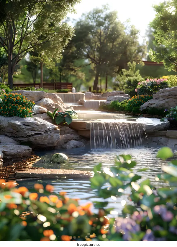 Garden landscape design renderings