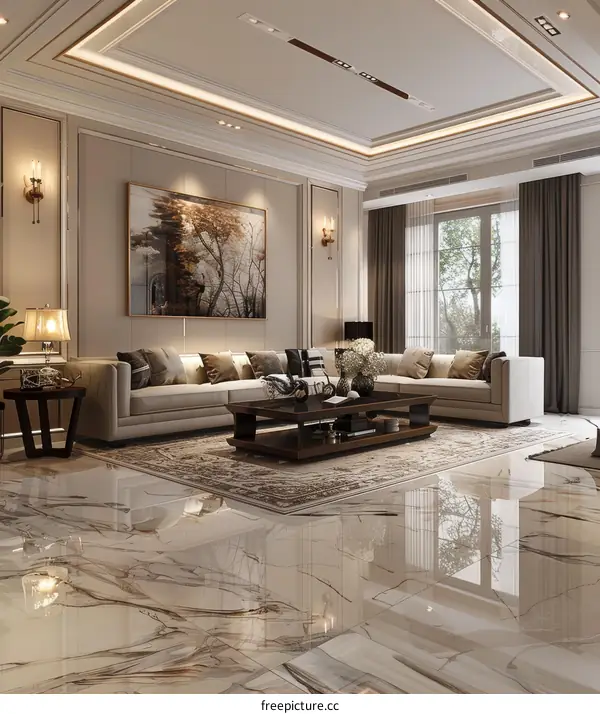 Luxurious Living Room Interior Design