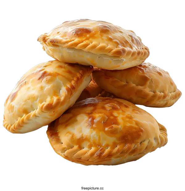[Transparent Background PNG]Stack of freshly baked pastries