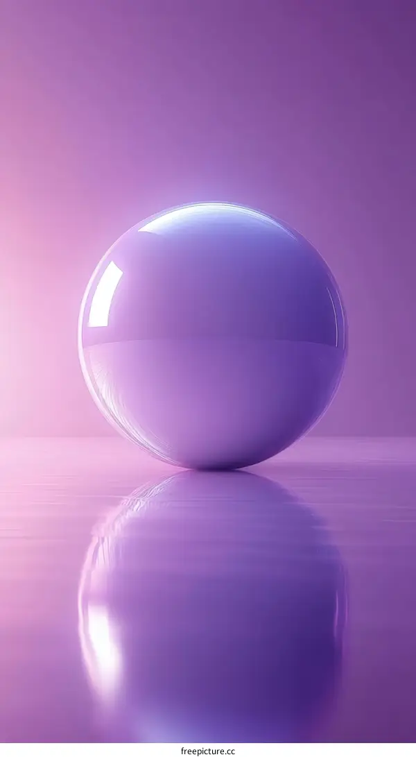 Purple Sphere Abstract Modern Design