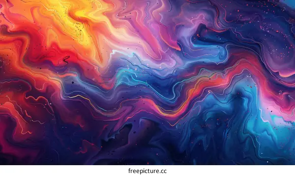 Colorful abstract painting