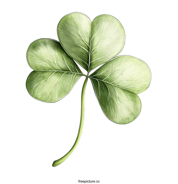 [Transparent Background PNG]Beautiful Clover Leaf Illustration for St. Patricks Day