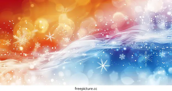 Winter Wonderland Snowflakes Background