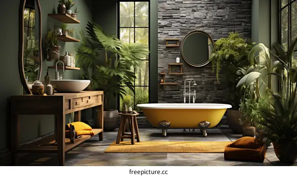 Bathroom With Natural Elements