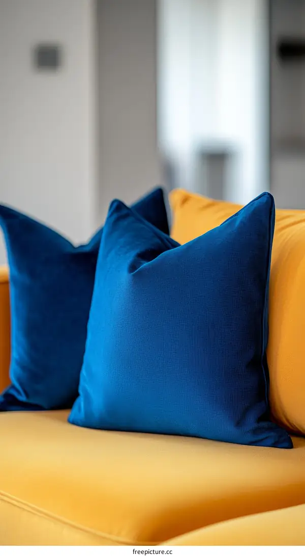 Modern Sofa Cushions in Vibrant Colors
