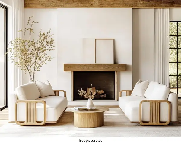 Modern Scandinavian Living Room Interior Design