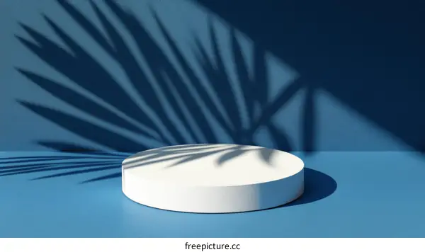 Modern Minimalist Product Display Stage with Shadow