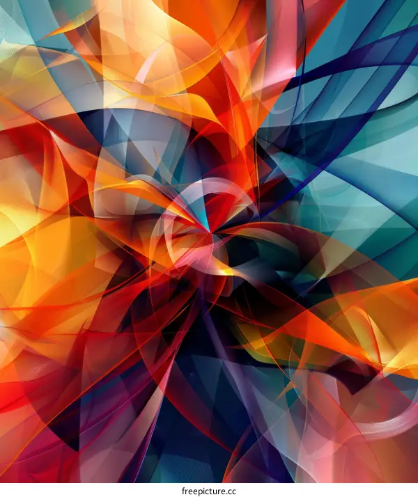 Abstract Colorful Geometric Design