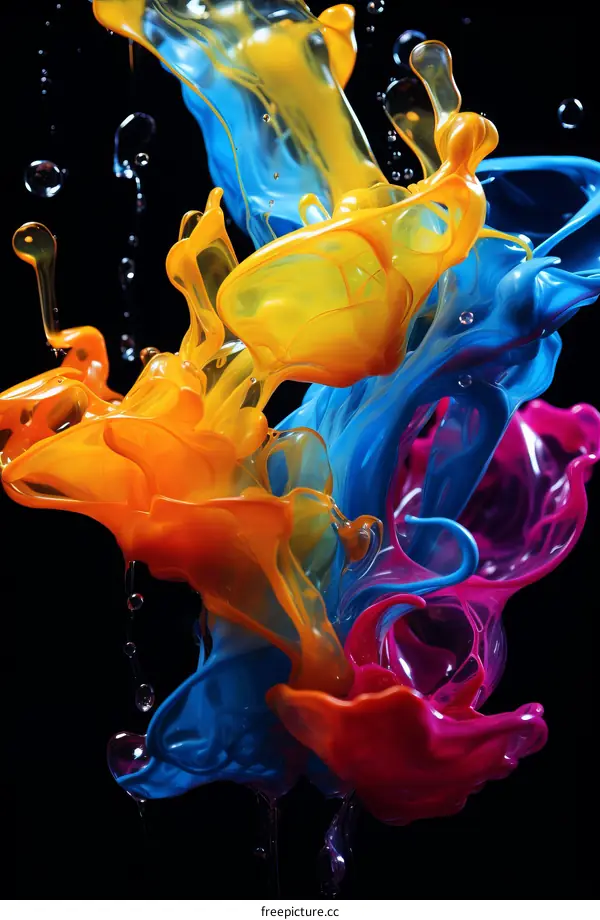 Colorful Liquid Splash