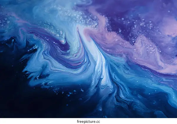 Abstract Fluid Acrylic Painting