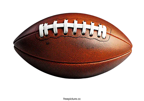 [Transparent Background PNG]Close Up of a Brown American Football