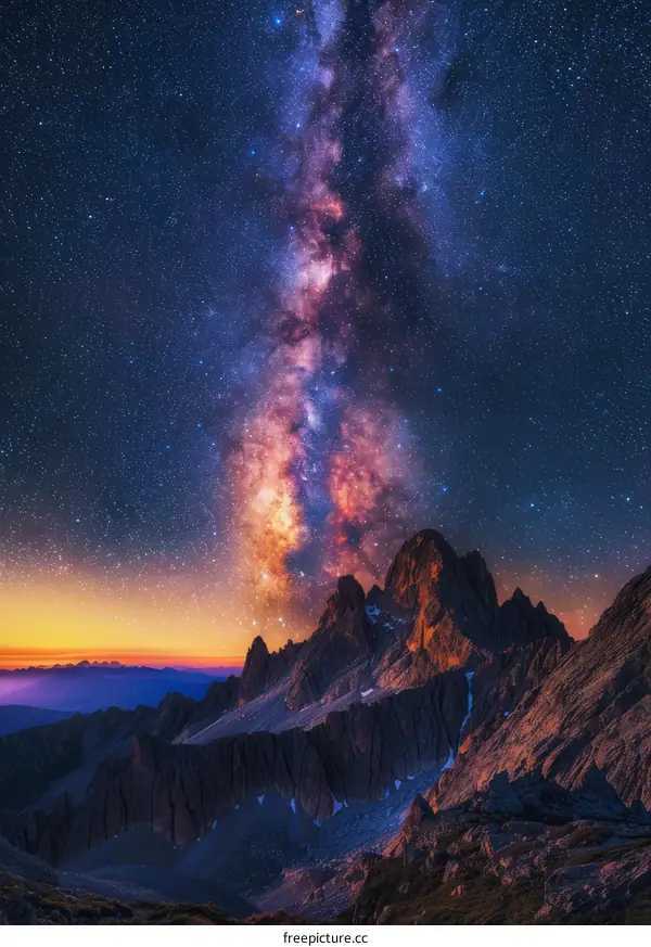 Starry Night Over the Mountains