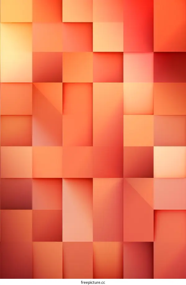 Vibrant Red and Orange 3D Cube Background