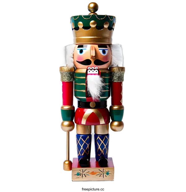 [Transparent Background PNG]Traditional Christmas Nutcracker Toy Decoration