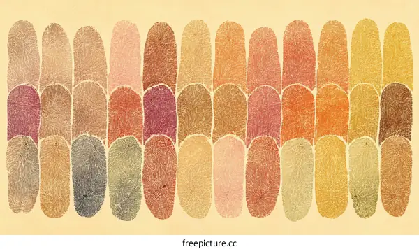 Abstract Color Fingerprint Pattern Design