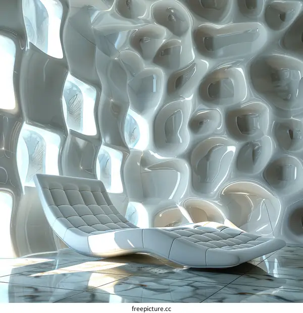 White modern interior design