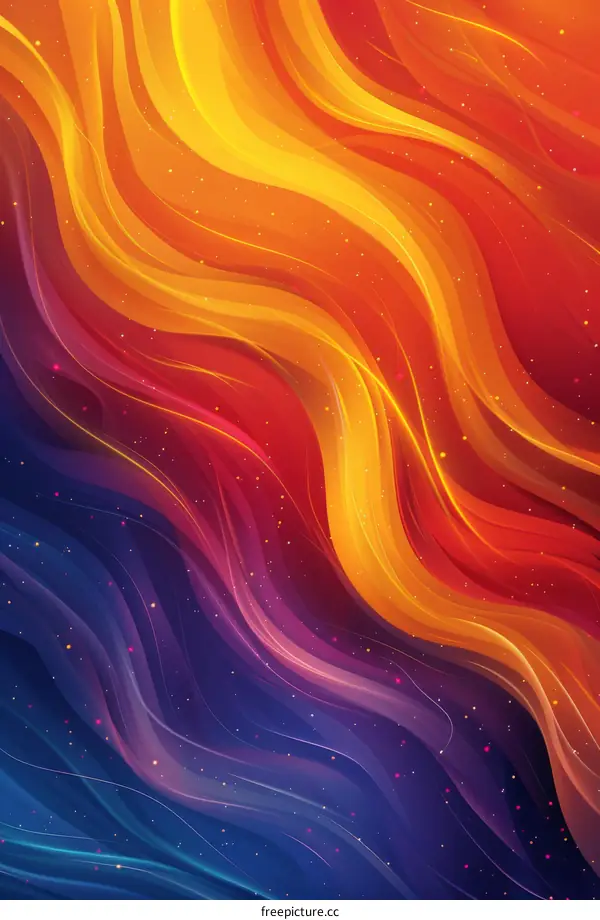 Wavy colorful abstract background