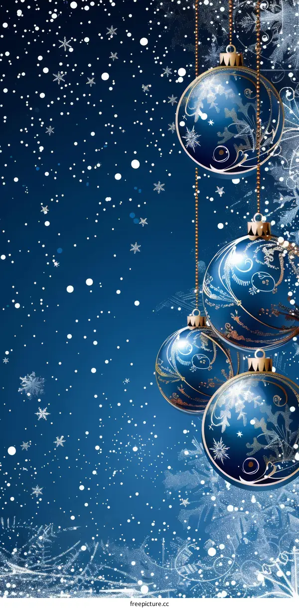 Blue Christmas Ornament