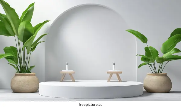 Modern Minimalist Botanical Product Showcase