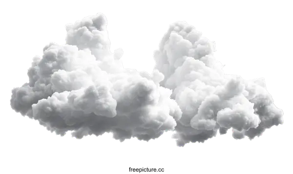[Transparent Background PNG]Abstract Fluffy Cloudscape Design