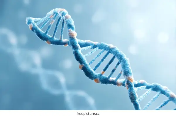 3D DNA Structure Illustration