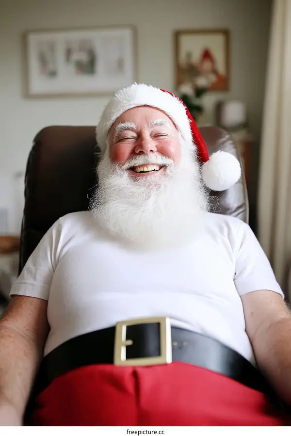 Santa Claus Smiling Portrait Christmas Cheerful