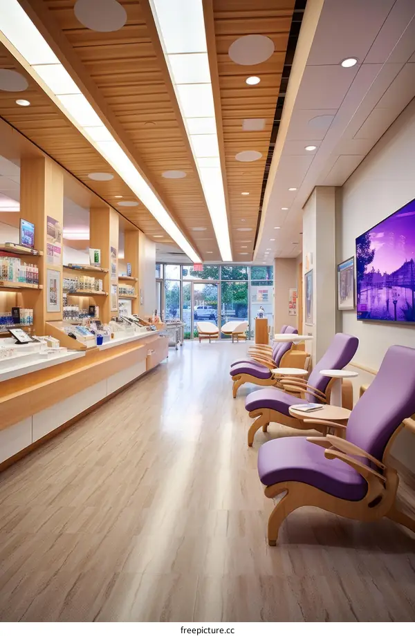 Modern ophthalmology clinic interior design