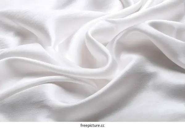 Elegant White Silk Fabric Texture