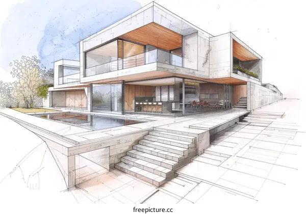 Modern House Exterior Design: Minimalist Architecture