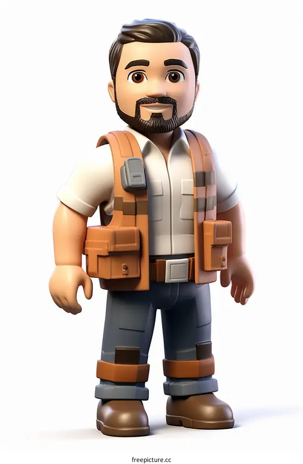 Cartoon Park Ranger Illustration