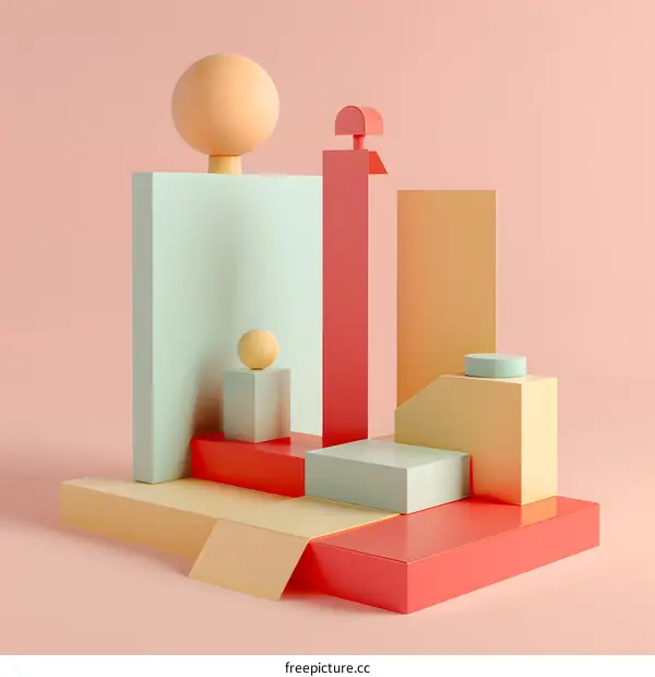 Abstract Geometric Shapes Minimalist Design