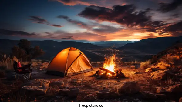 Camping under the Stars in the Wilderness