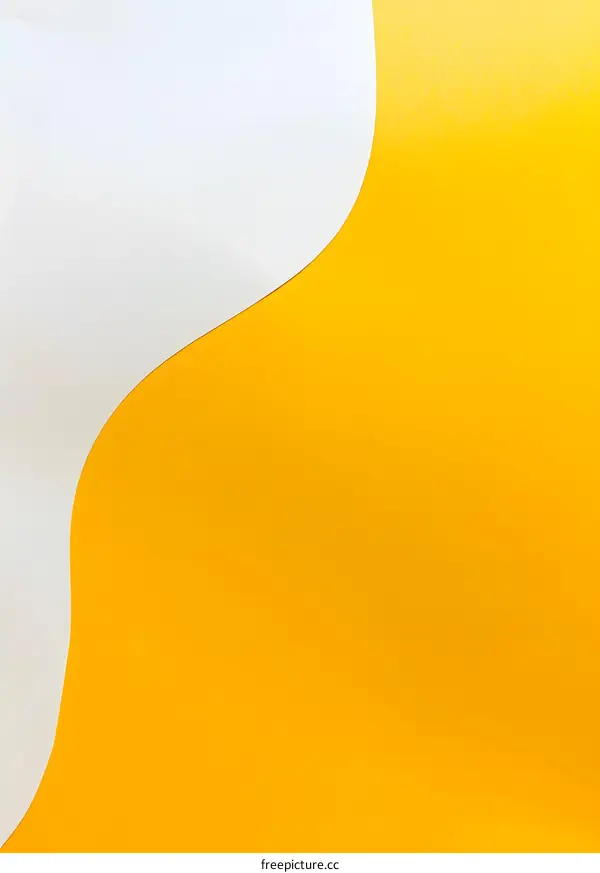 Abstract Yellow and White Swirl Background