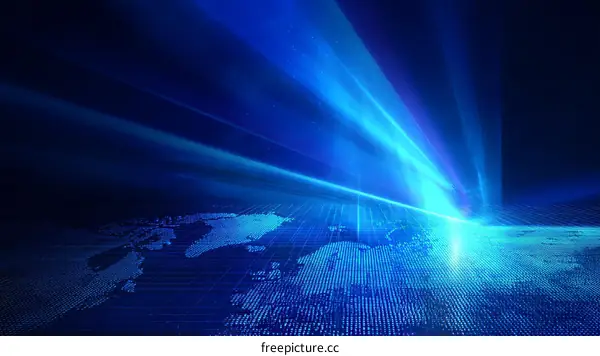 Global Digital Network Illustration