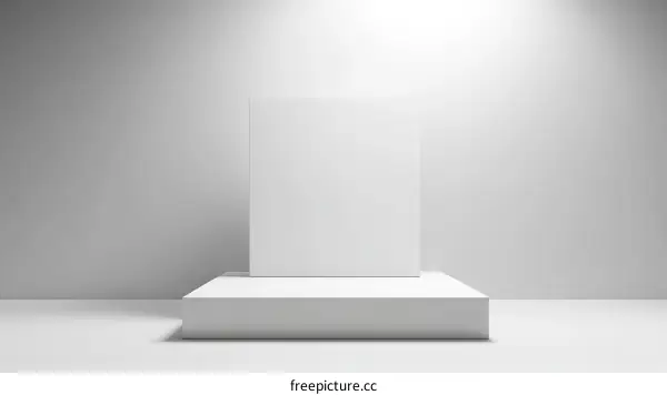 Blank White Display Presentation Platform