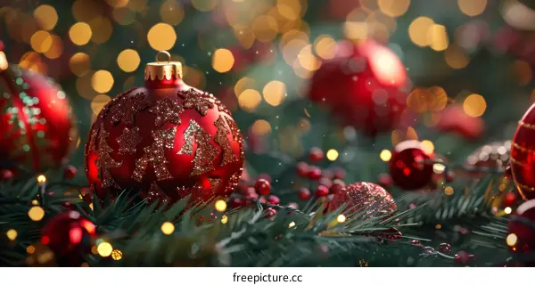 Red and Gold Christmas Decorations