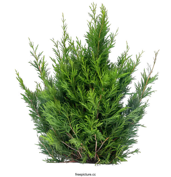 [Transparent Background PNG]Green Bush Isolated On White Background