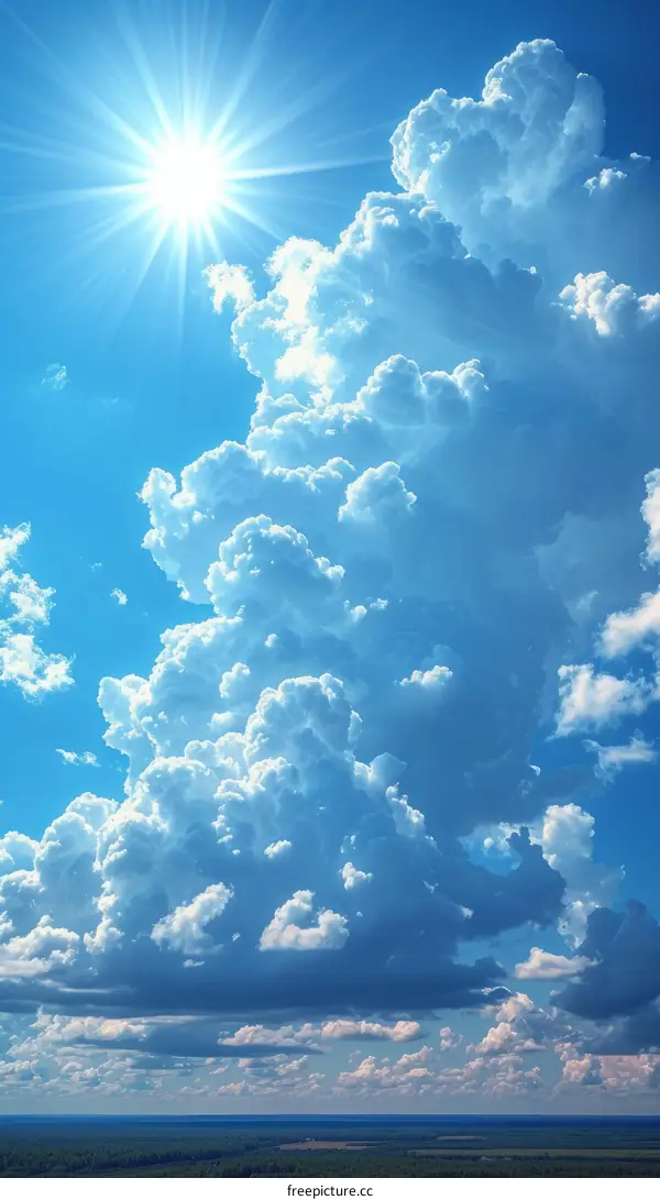 Blue Sky and White Clouds