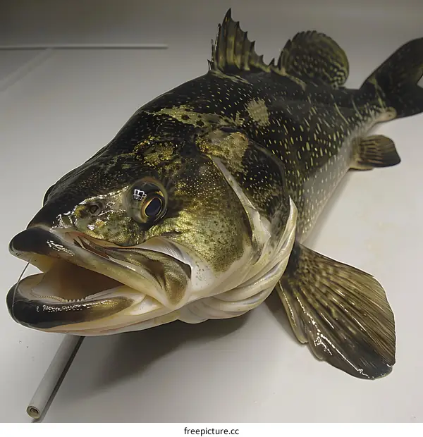 A largemouth bass fish