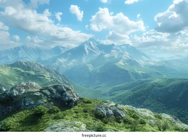 The Majestic Mountain Range