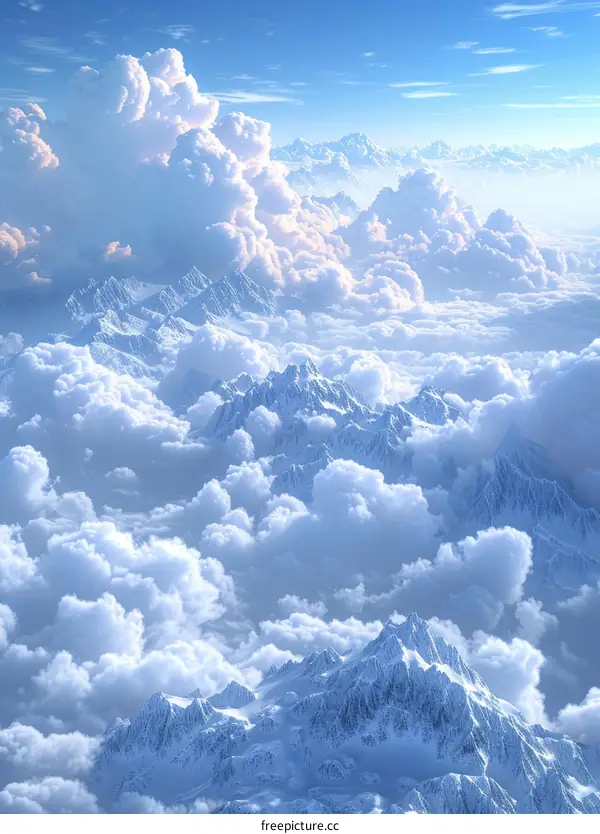 Breathtaking Aerial View of the Majestic Himalayas