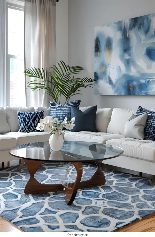 A living room in Ikea style