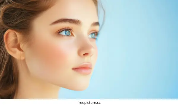 Close-up Portrait of a Beautiful Woman