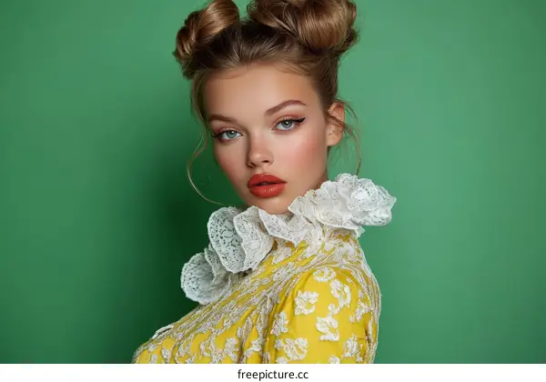 Elegant Fashion Portrait of a Young Woman