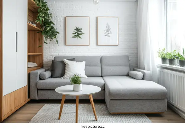 Modern Cozy Sectional Sofa Living Room